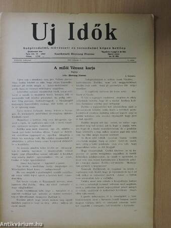 Uj Idők 1927-1928. (vegyes számok) (43 db)