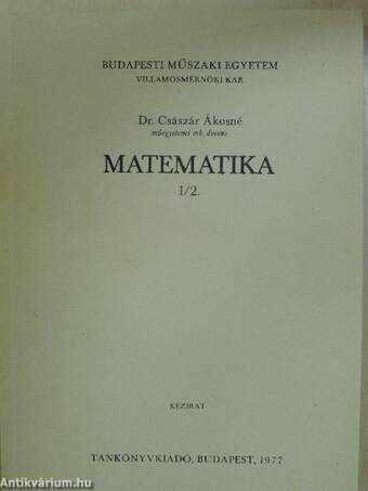 Matematika I/2.