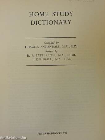 Home Study Dictionary