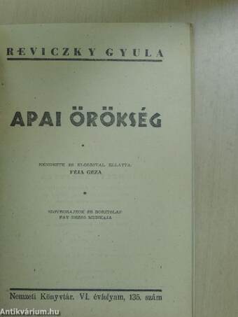 Apai örökség