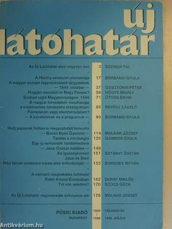 Új látóhatár 1989. május