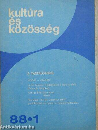 Kultúra és Közösség 1988/1.