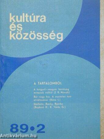 Kultúra és Közösség 1989/2.