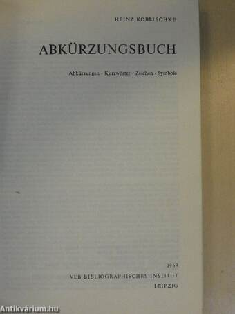 Abkürzungsbuch