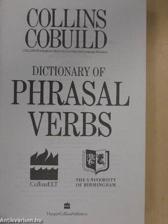 Collins Cobuild Dictionary of Phrasal Verbs