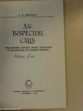 An inspector calls