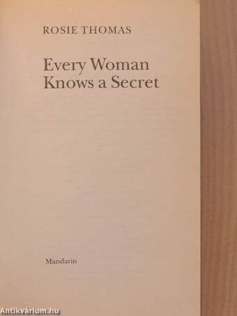 Every Woman Knows a Secret