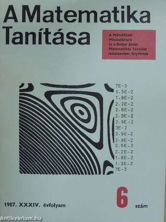 A Matematika Tanítása 1987/6.