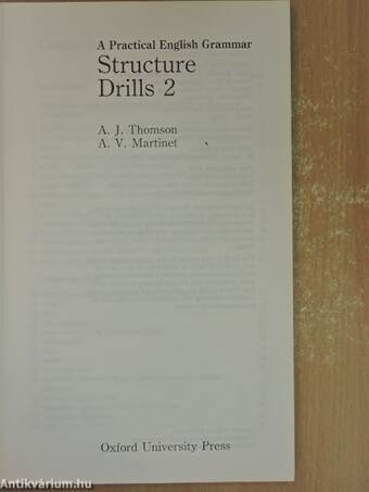 A Practical English Grammar - Structure Drills 2