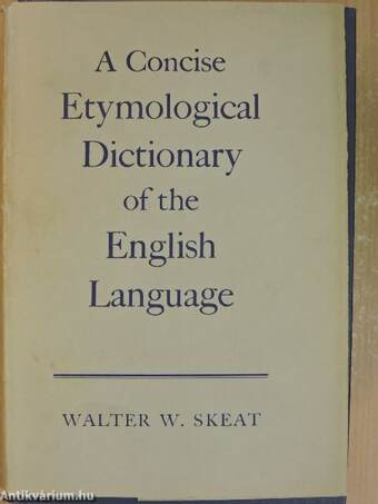 A Concise Etymological Dictionary of the English Language