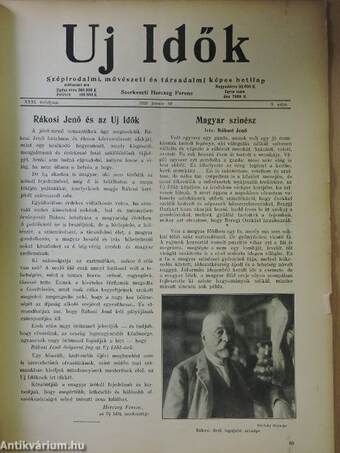 Uj Idők 1925. (nem teljes évfolyam)