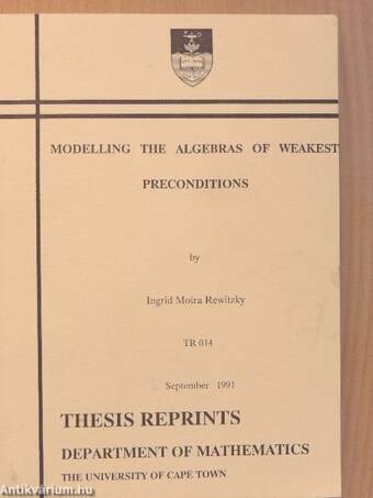 Modelling the Algebra of Weakest Preconditions
