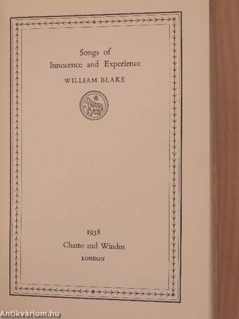 Songs of Innocence and Experience