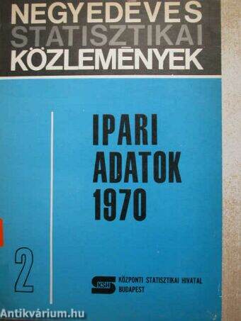 Ipari adatok 1970/2