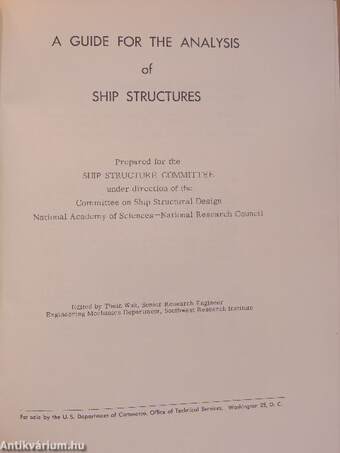 A Guide for the Analysis of Ship Structures