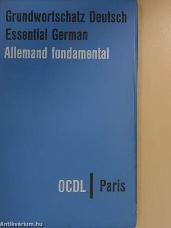 Grundwortschatz Deutsch/Essential German/Allemand fondamental