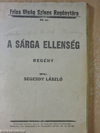 A sárga ellenség