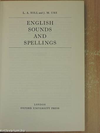 English sounds and spellings