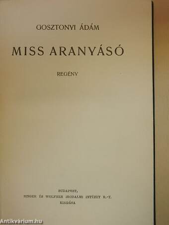Miss Aranyásó
