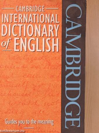 Cambridge International Dictionary of English