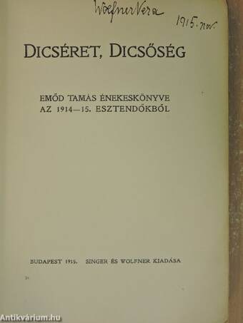 Dicséret, dicsőség