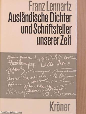 Ausländische Dichter und Schriftsteller unserer Zeit