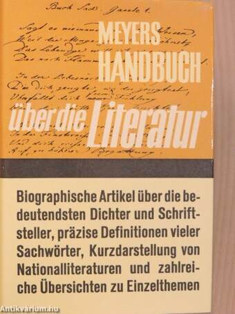 Meyers Handbuch über die Literatur