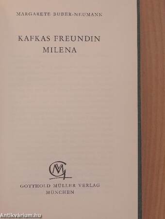 Kafkas Freundin Milena