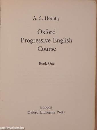 Oxford Progressive English Course Book 1