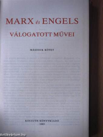 Marx és Engels válogatott művei 2.