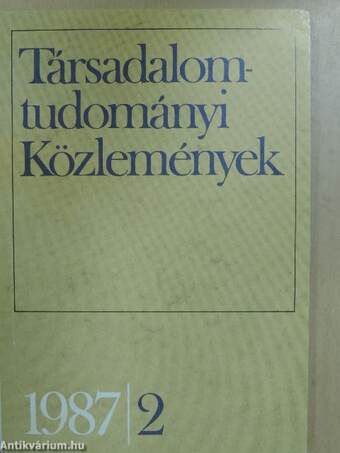 Társadalomtudományi Közlemények 1987/2