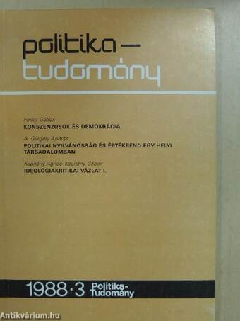 Politika-tudomány 1988/3.