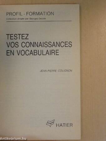 Testez vos connaissances en vocabulaire