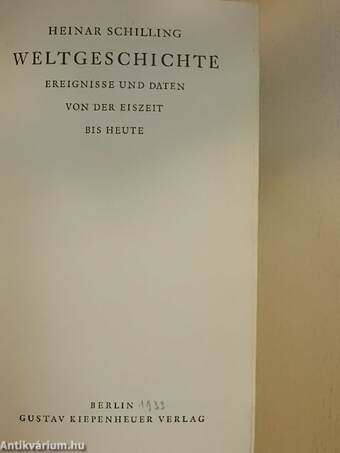 Weltgeschichte