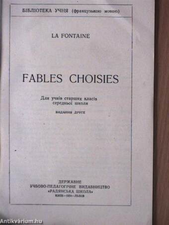 Fables Choisies