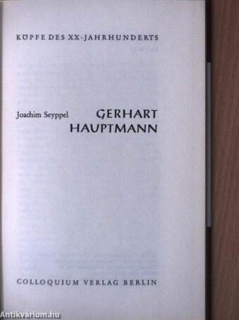 Gerhart Hauptmann