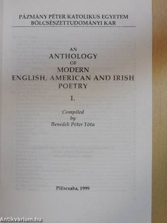 An Anthology of English, American and Irish Poetry I-II.