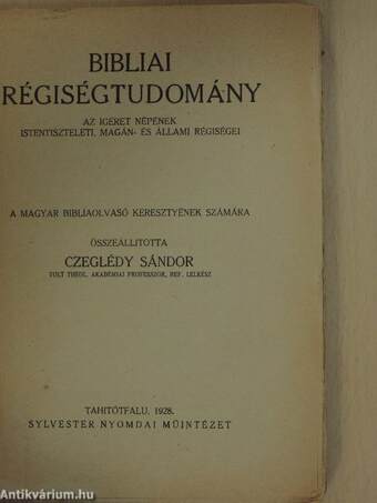 Bibliai régiségtudomány