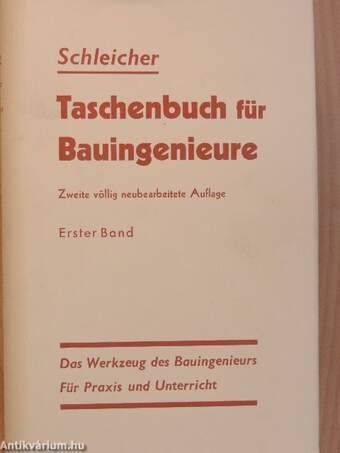 Taschenbuch für Bauingenieure I-II.