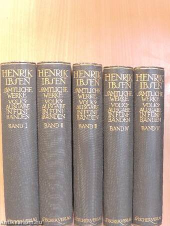 Henrik Ibsen Sämtliche Werke I-V.