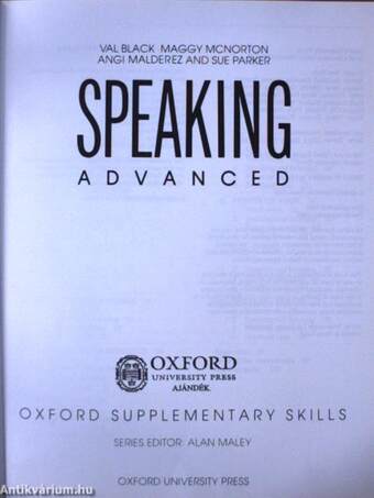 Speaking - Advanced