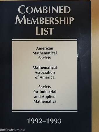 Combined Membership List 1992-1993