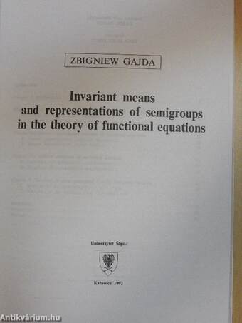 Invariant means and representations of semigroups in the theory of functional equations