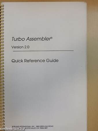 Turbo Assembler Version 2.0