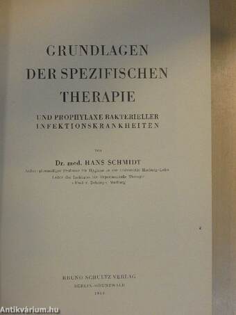 Grundlagen der spezifischen therapie