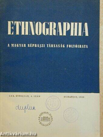 Ethnographia 1959. 4. szám