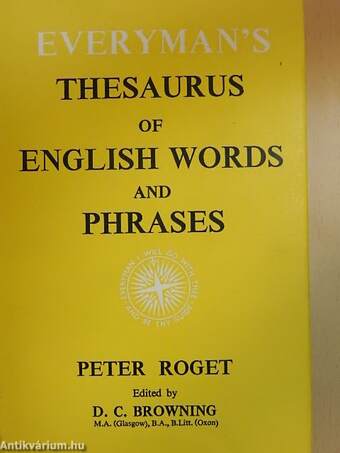 Everyman's Thesaurus of English Words and Phrases