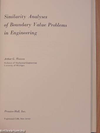 Similarity Analyses of Boundary Value Problems in Engineering