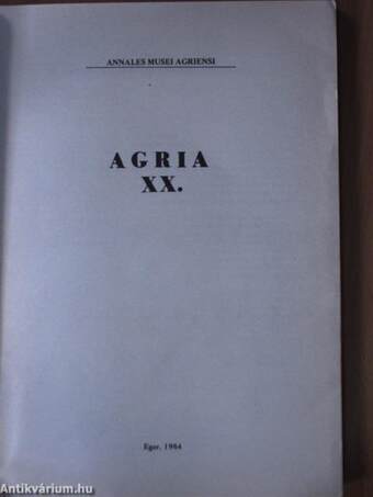 Agria XX.