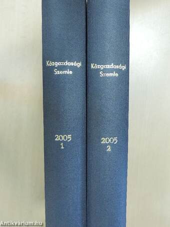 Közgazdasági Szemle 2005. január-december I-II.